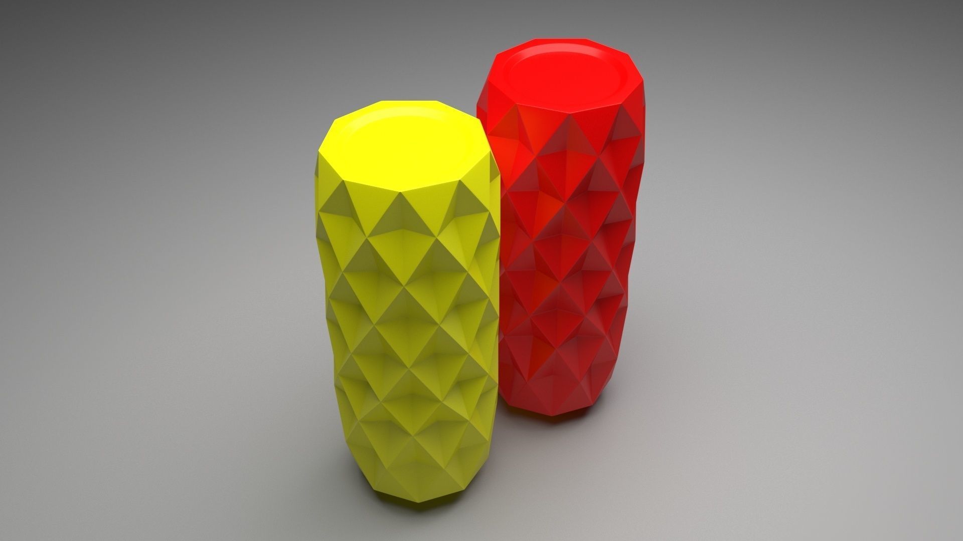 Vase With Diamonded Rhombus 3D model_9
