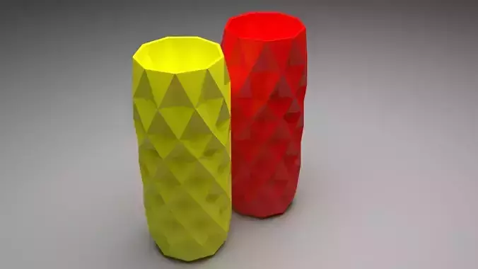 Vase With Diamonded Rhombus