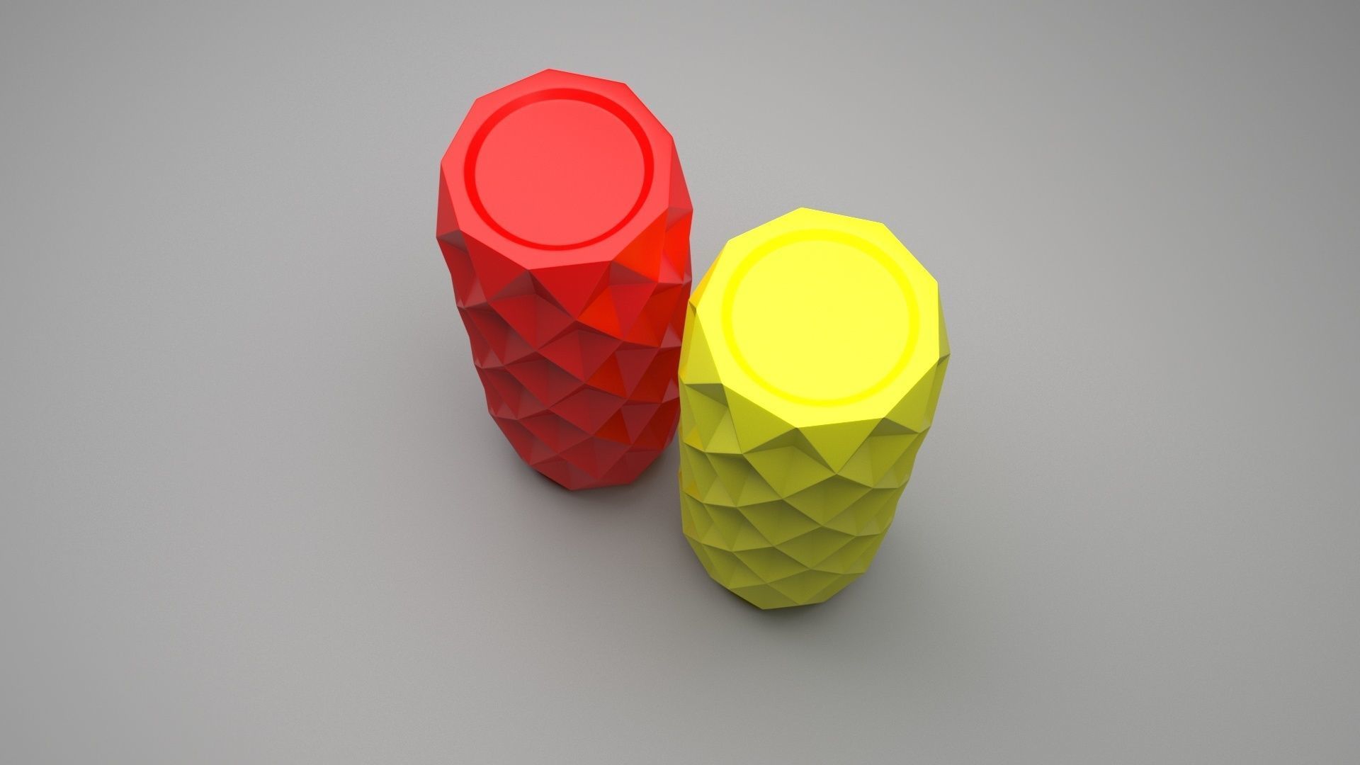 Vase With Diamonded Rhombus 3D model_8
