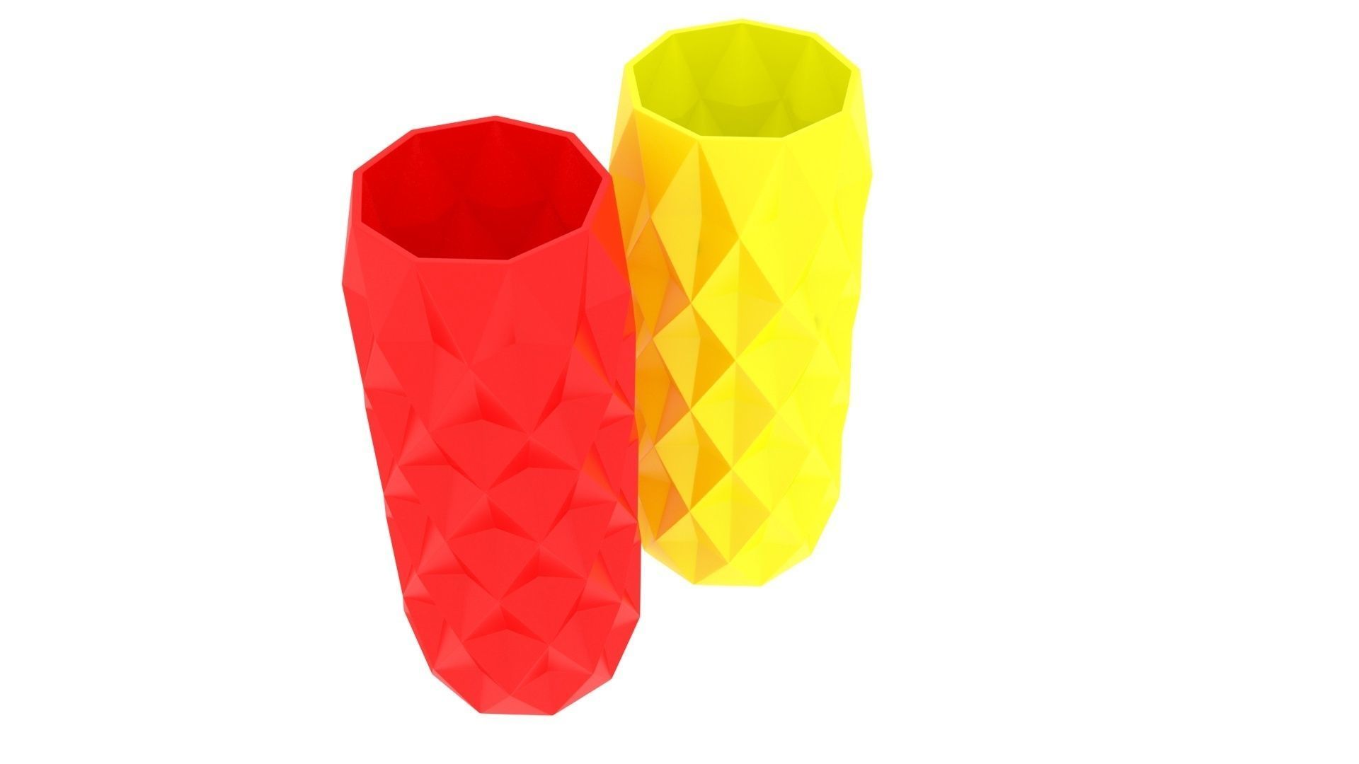 Vase With Diamonded Rhombus 3D model_16