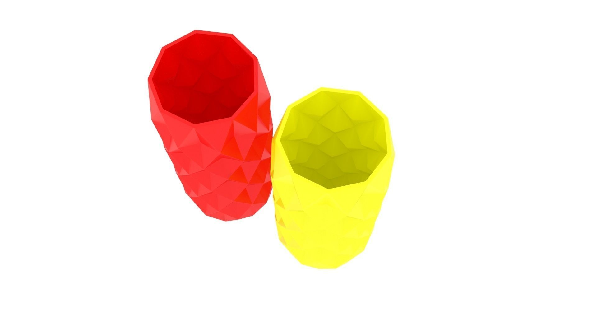 Vase With Diamonded Rhombus 3D model_17