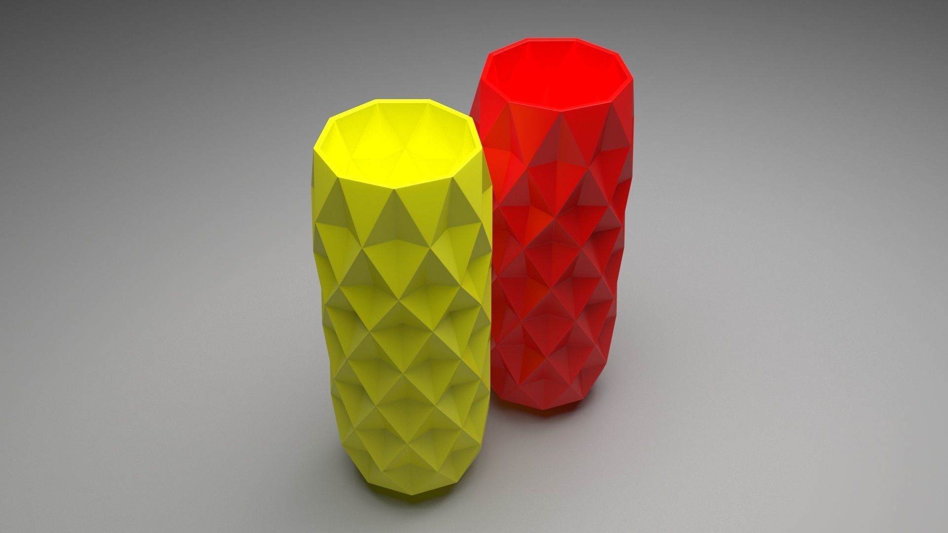 Vase With Diamonded Rhombus 3D model_10