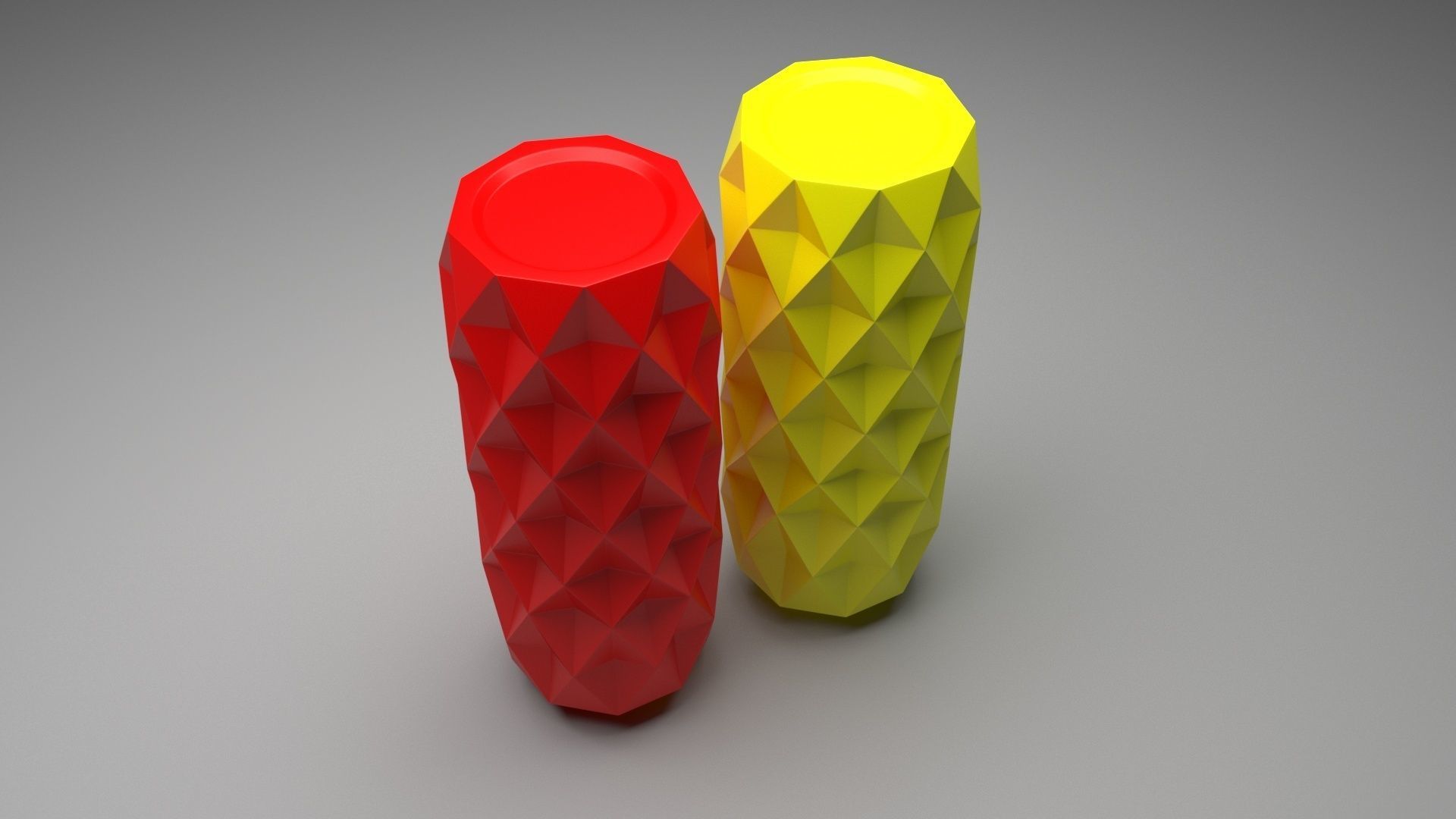 Vase With Diamonded Rhombus 3D model_7