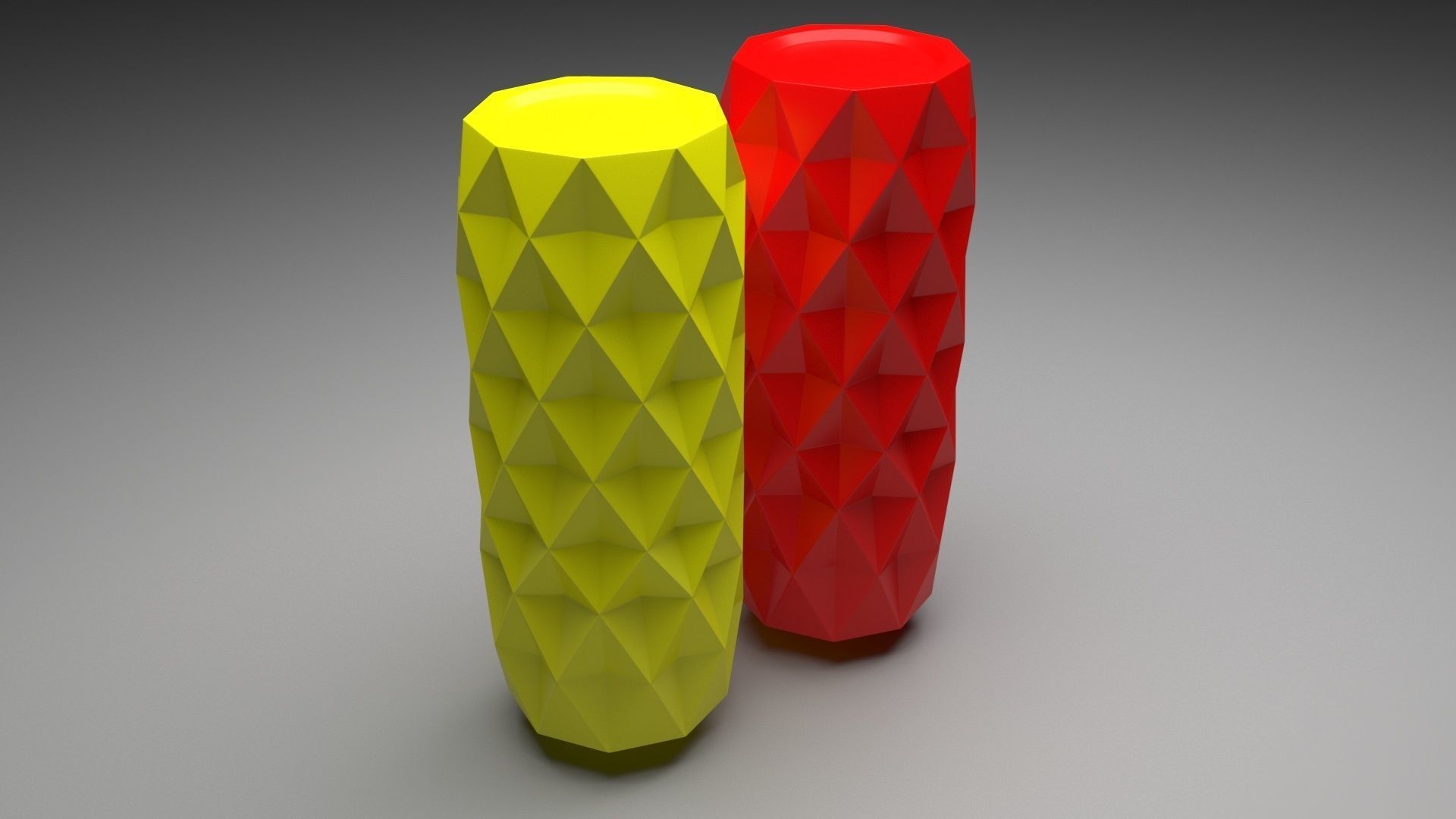 Vase With Diamonded Rhombus 3D model_5