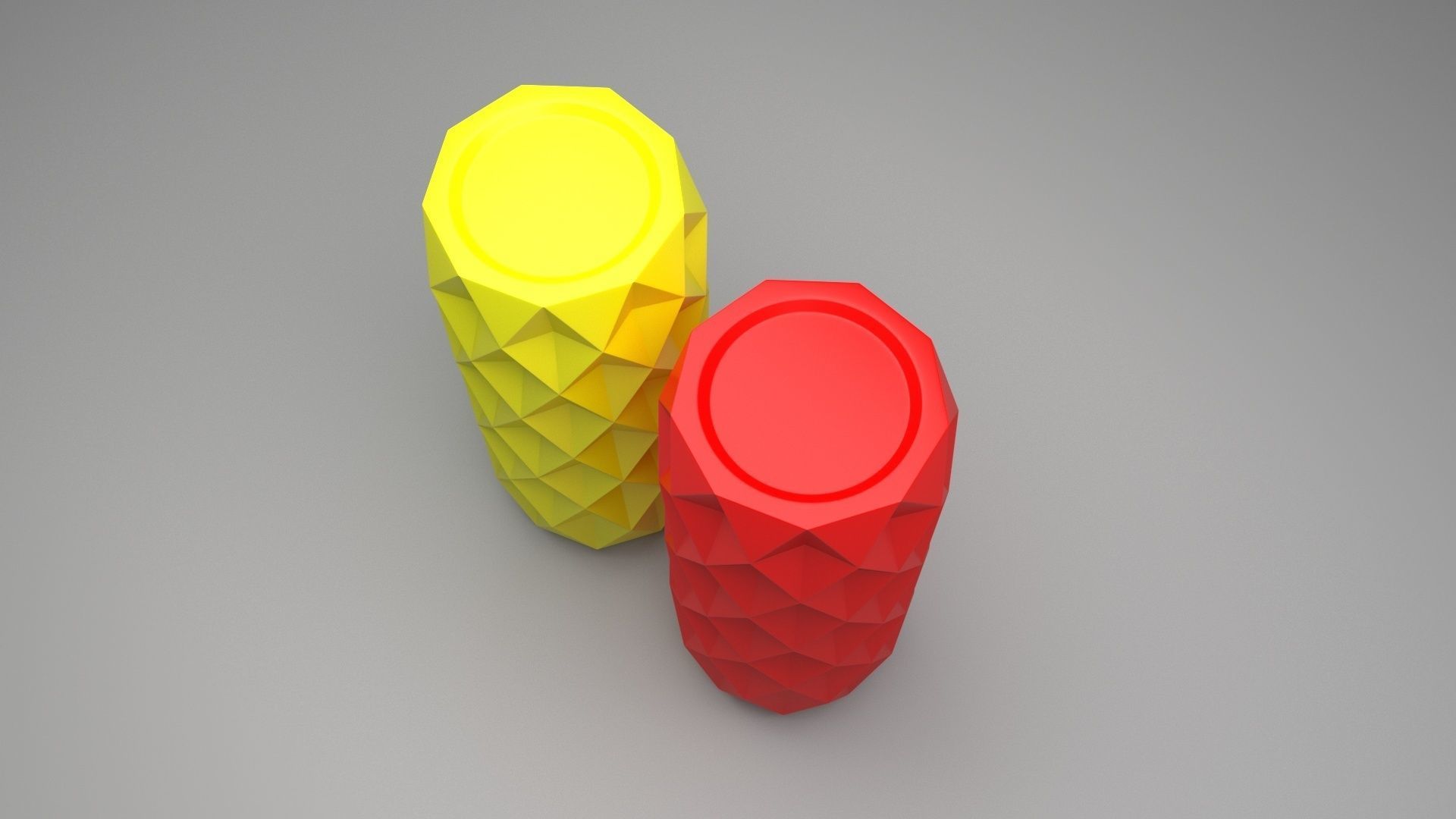 Vase With Diamonded Rhombus 3D model_6