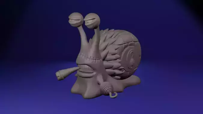 crocodile- den den mushi 3D print model