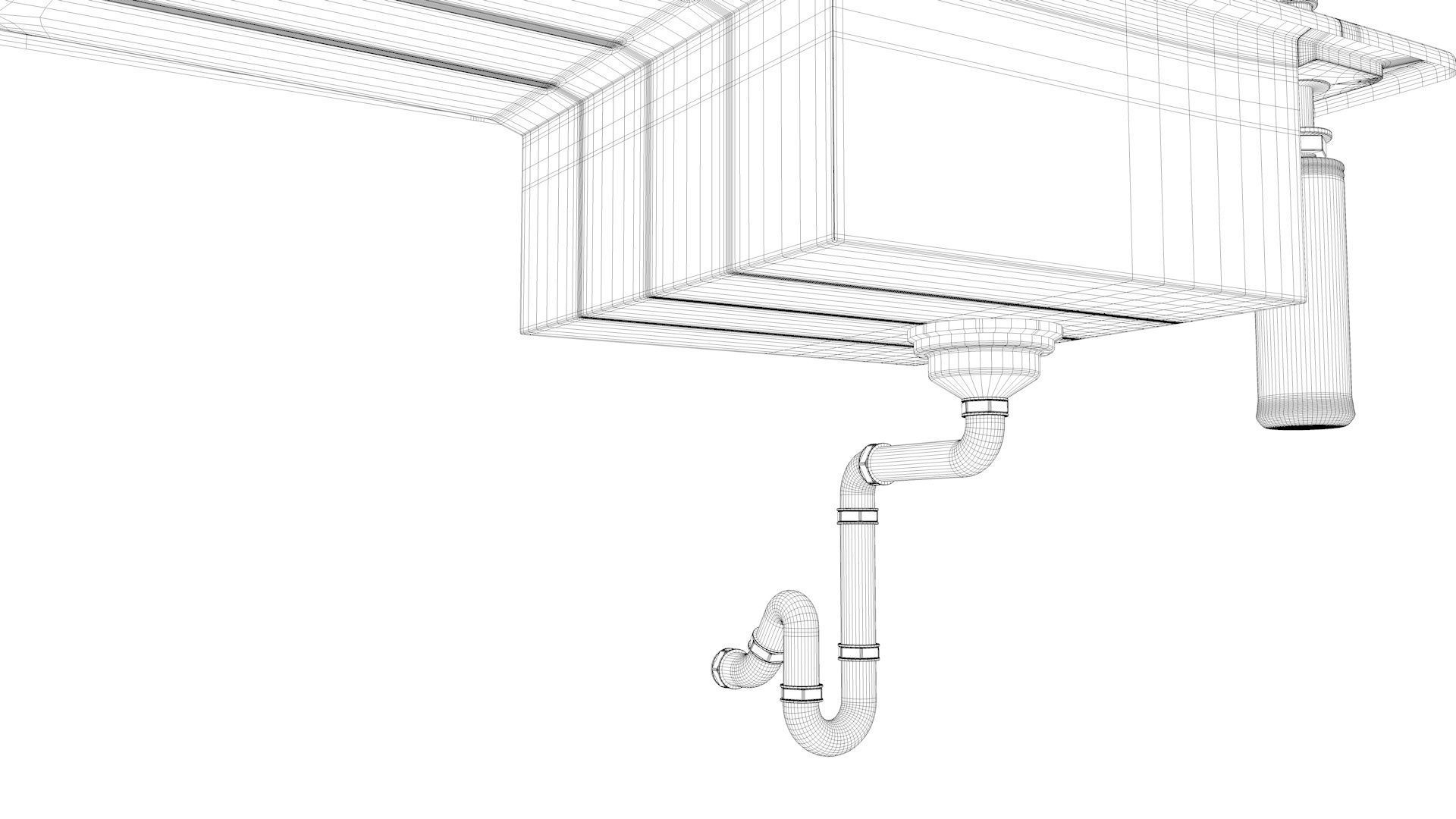 Blanco Kitchen Sink - Faron XL 6 S Low-poly 3D model_14