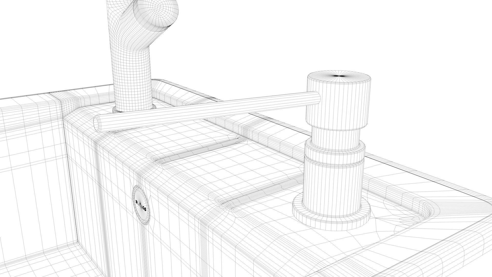 Blanco Kitchen Sink - Faron XL 6 S Low-poly 3D model_11