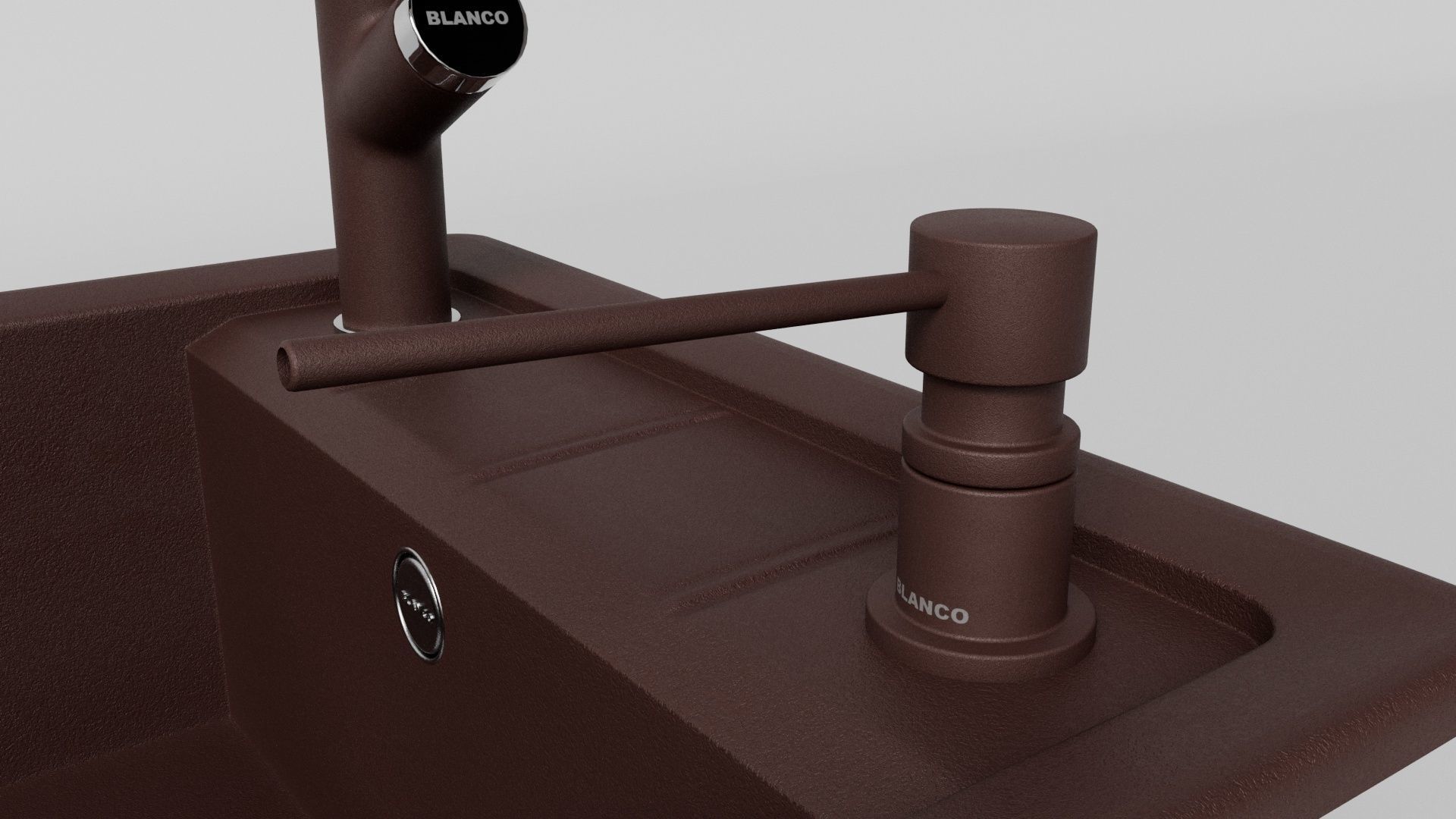 Blanco Kitchen Sink - Faron XL 6 S Low-poly 3D model_4