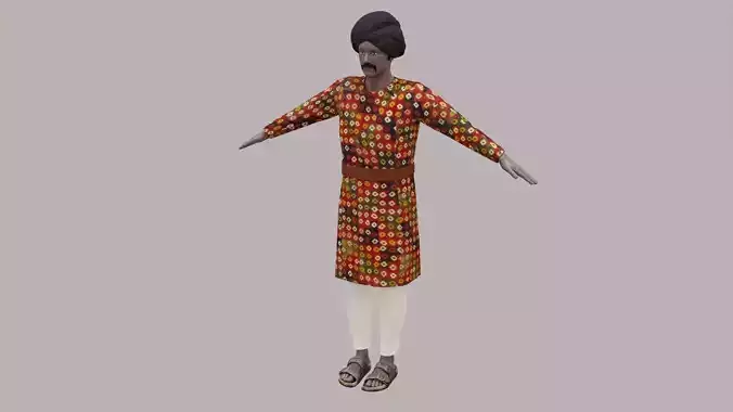 Rajasthani Male Character 6