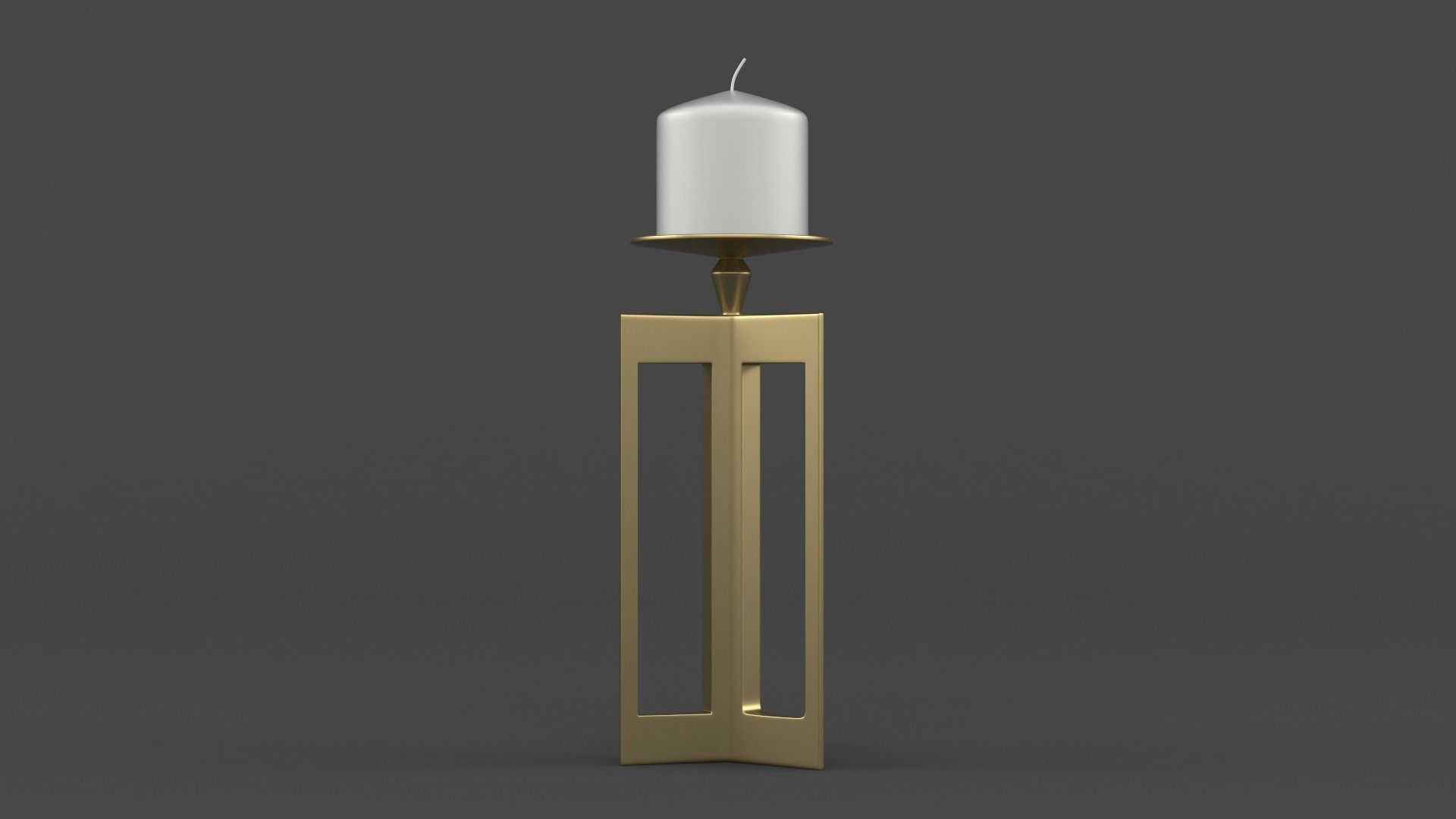 Candle Holder 3D model_3