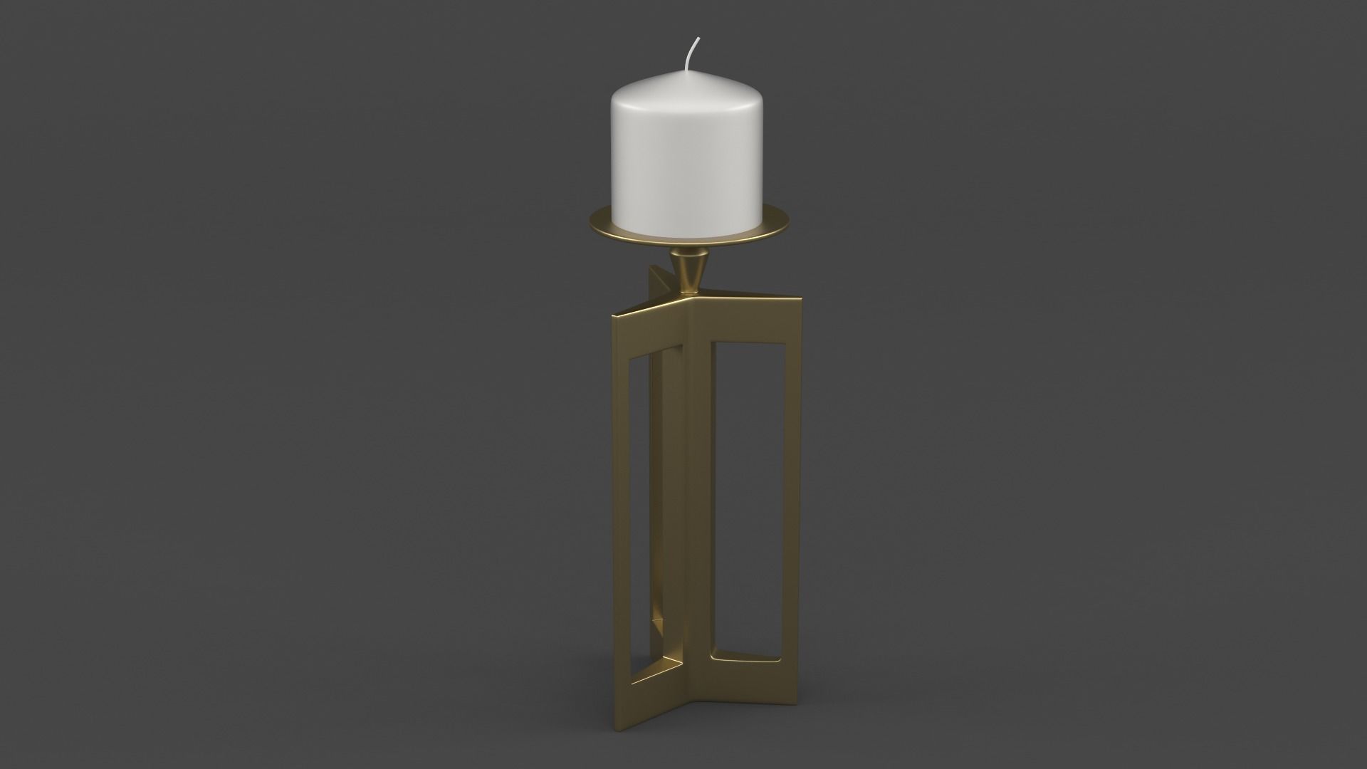 Candle Holder 3D model_4
