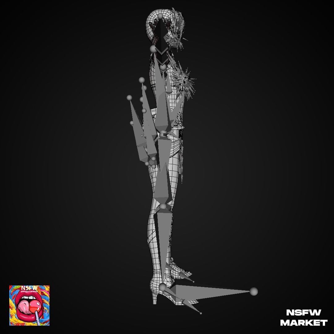 EXCLUSIVE EDITION RIGGED CHARACTER LEIFANG - VENUS VALKYRIE Low-poly 3D model_20