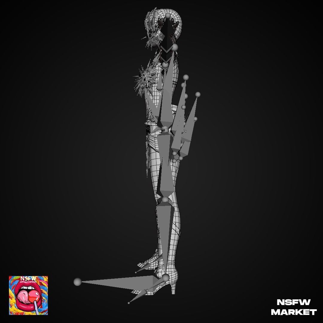 EXCLUSIVE EDITION RIGGED CHARACTER LEIFANG - VENUS VALKYRIE Low-poly 3D model_21