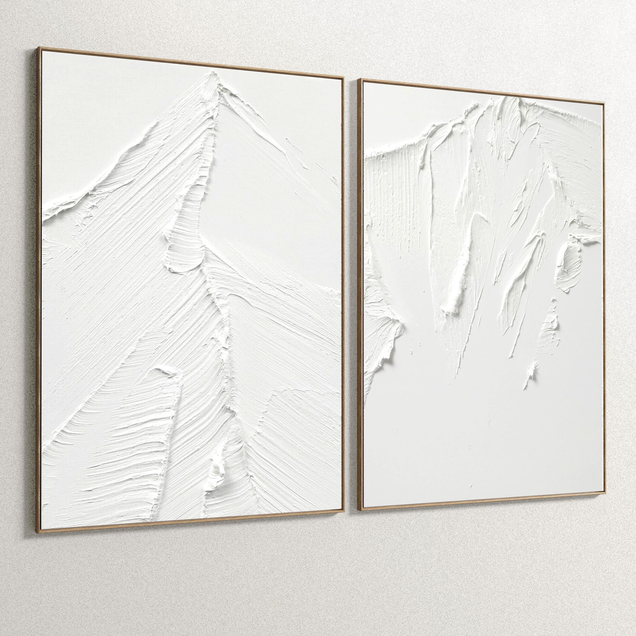 Plaster Two Photo Frame 125 Low-poly 3D model_4