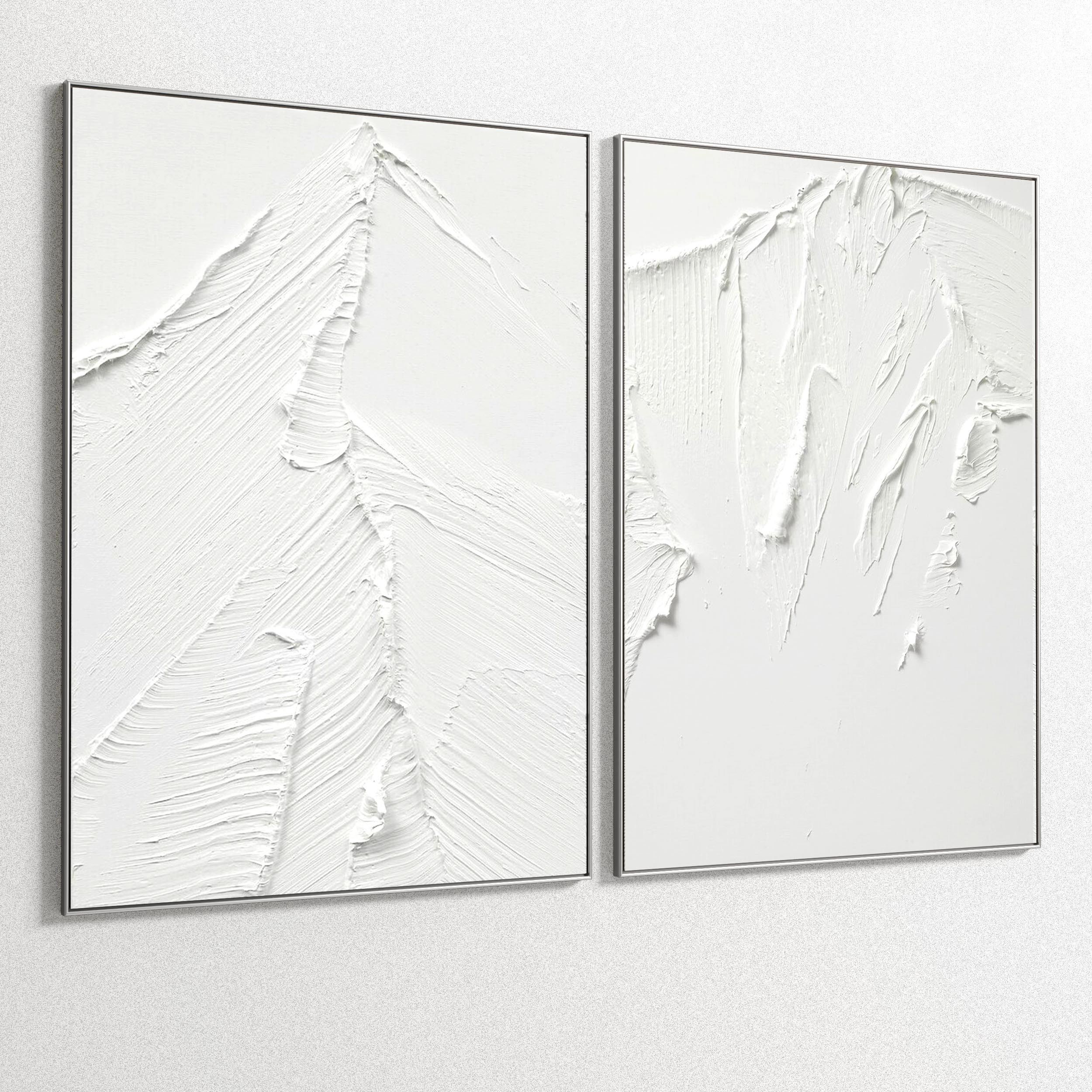 Plaster Two Photo Frame 125 Low-poly 3D model_3