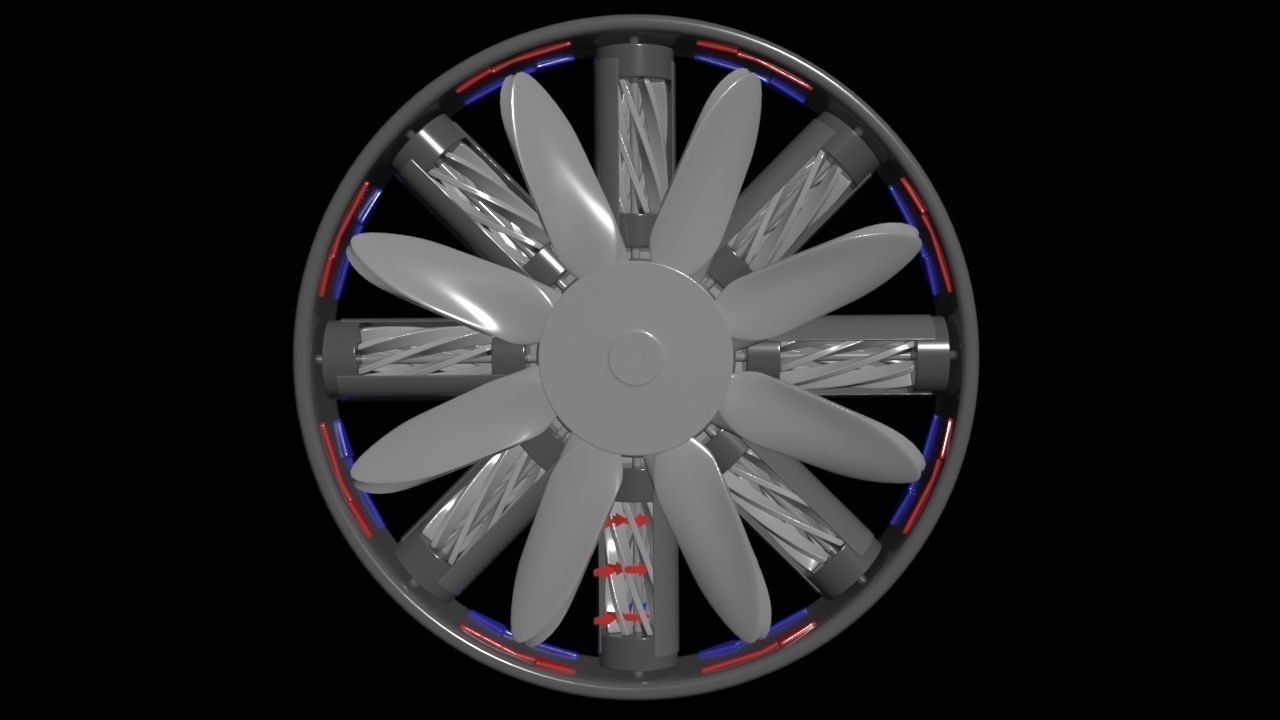 Dutch LArendsian Windmill - RegeneRotor - Concept 3D model_5