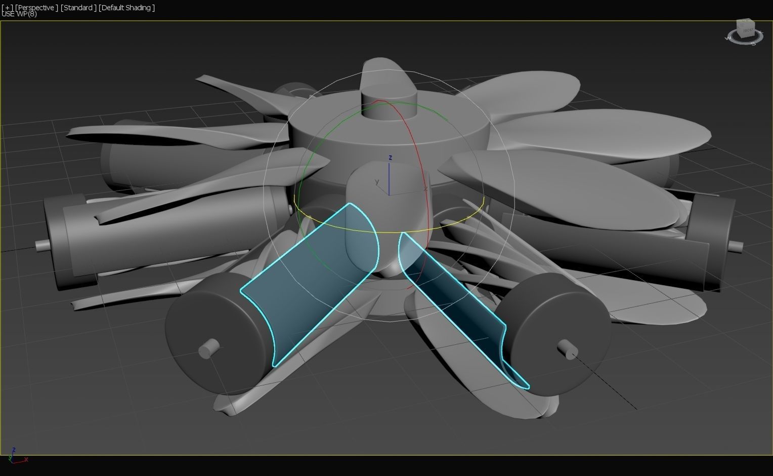 Dutch LArendsian Windmill - RegeneRotor - Concept 3D model_24