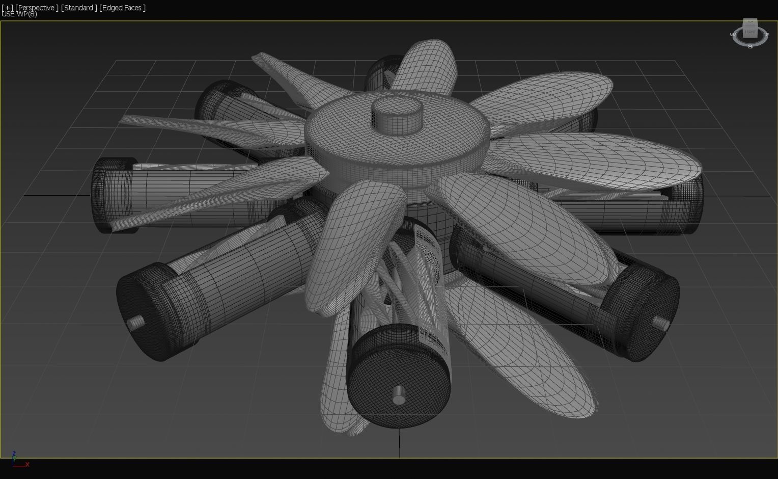 Dutch LArendsian Windmill - RegeneRotor - Concept 3D model_21