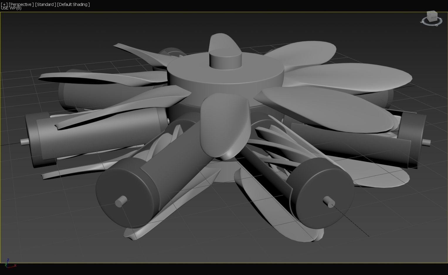 Dutch LArendsian Windmill - RegeneRotor - Concept 3D model_23