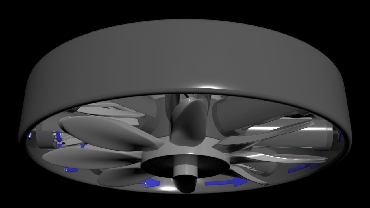 Dutch LArendsian Windmill - RegeneRotor - Concept 3D model_4