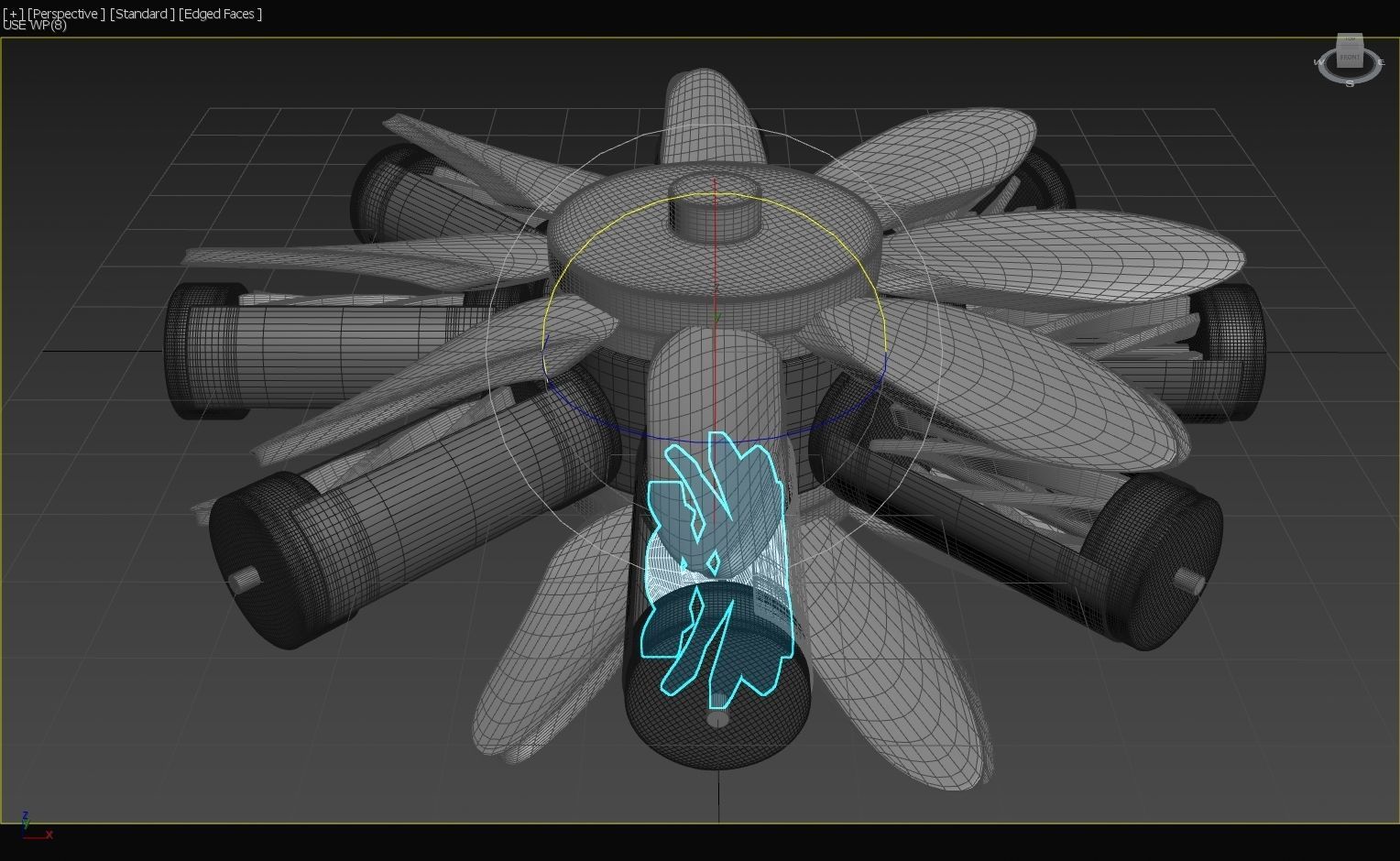 Dutch LArendsian Windmill - RegeneRotor - Concept 3D model_22