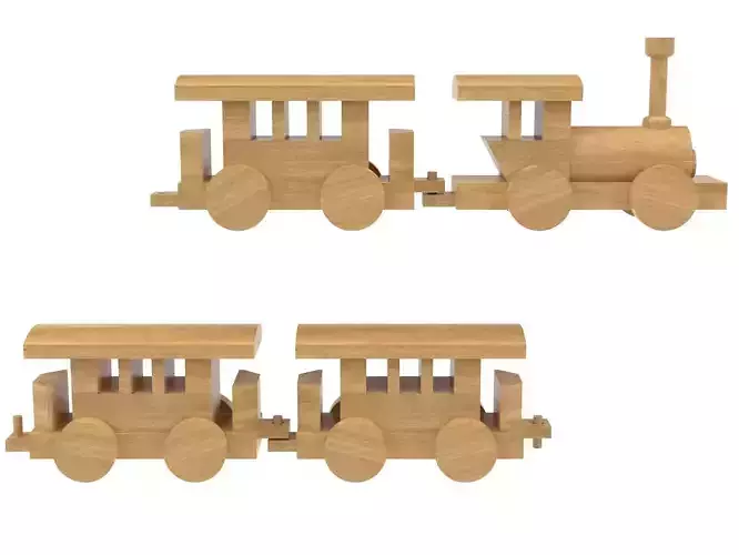 Wooden toy train 13