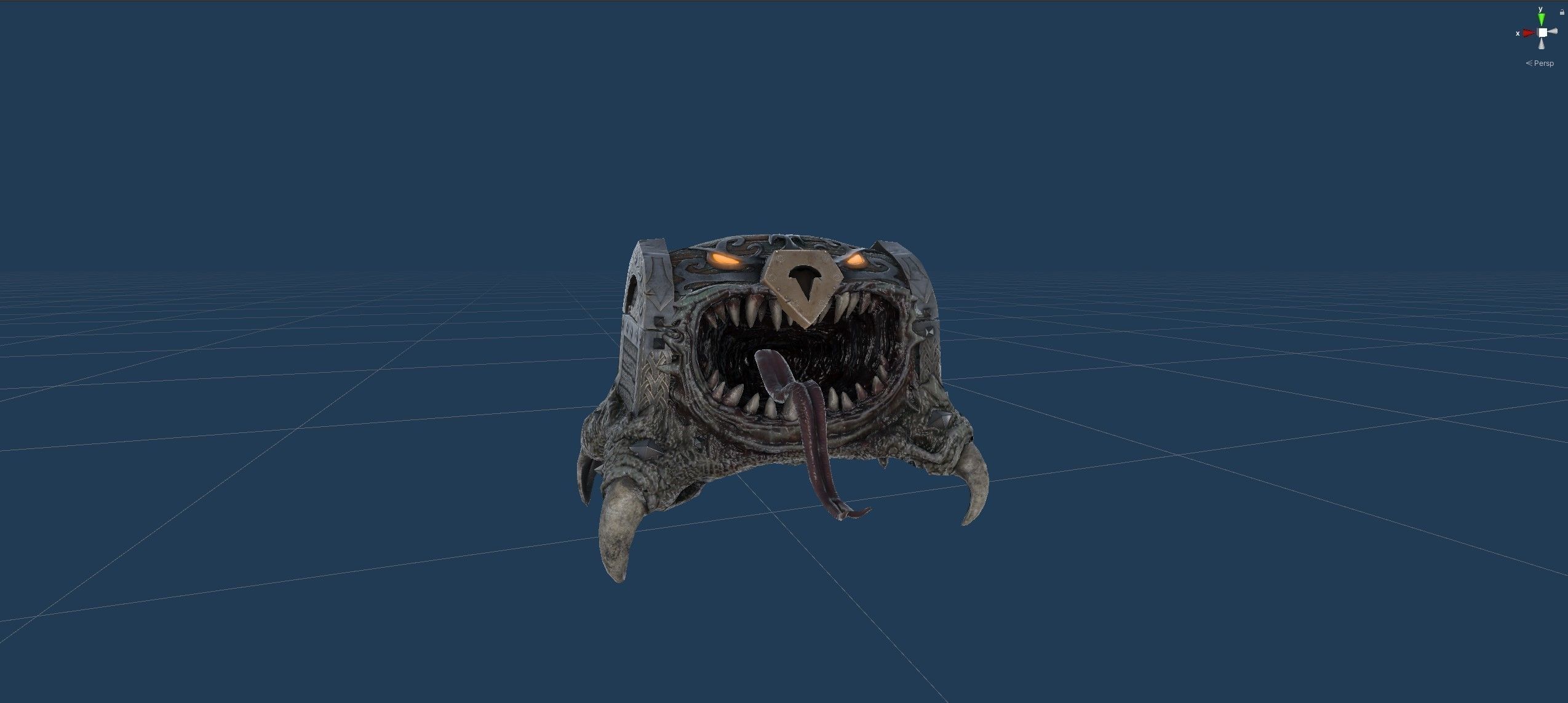 Chest Demon Low-poly 3D model_12