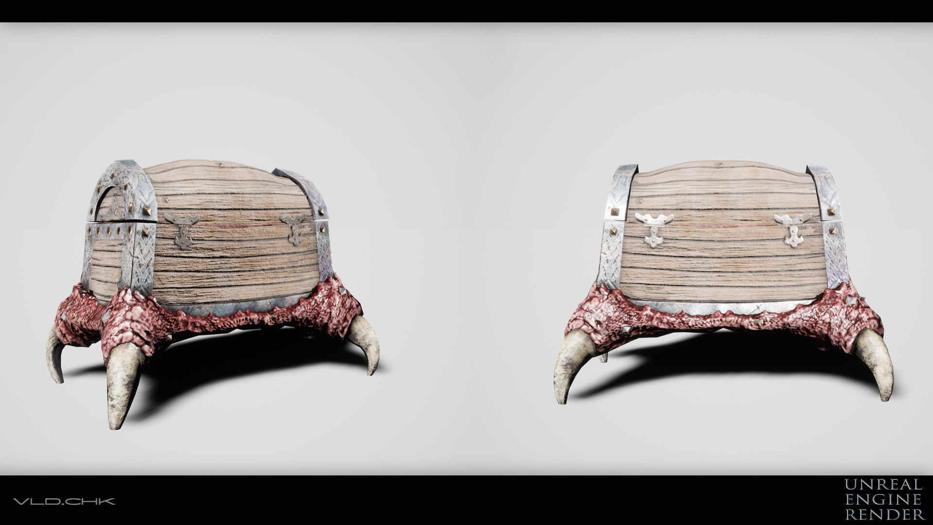 Chest Demon Low-poly 3D model_18