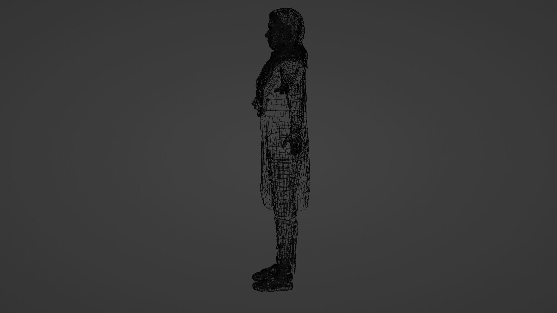 Rajasthani Female Character 4 Low-poly 3D model_9