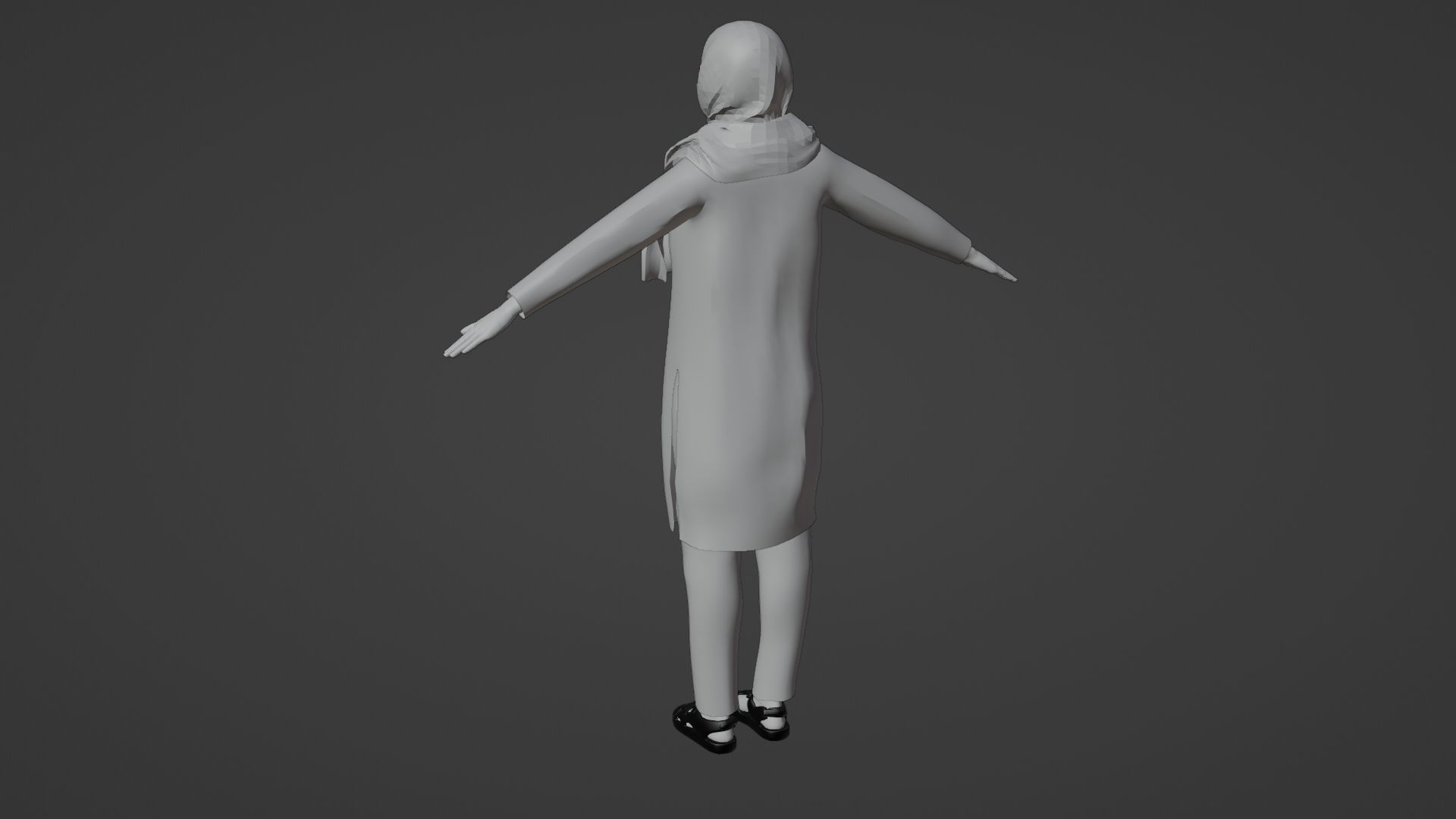 Rajasthani Female Character 4 Low-poly 3D model_11
