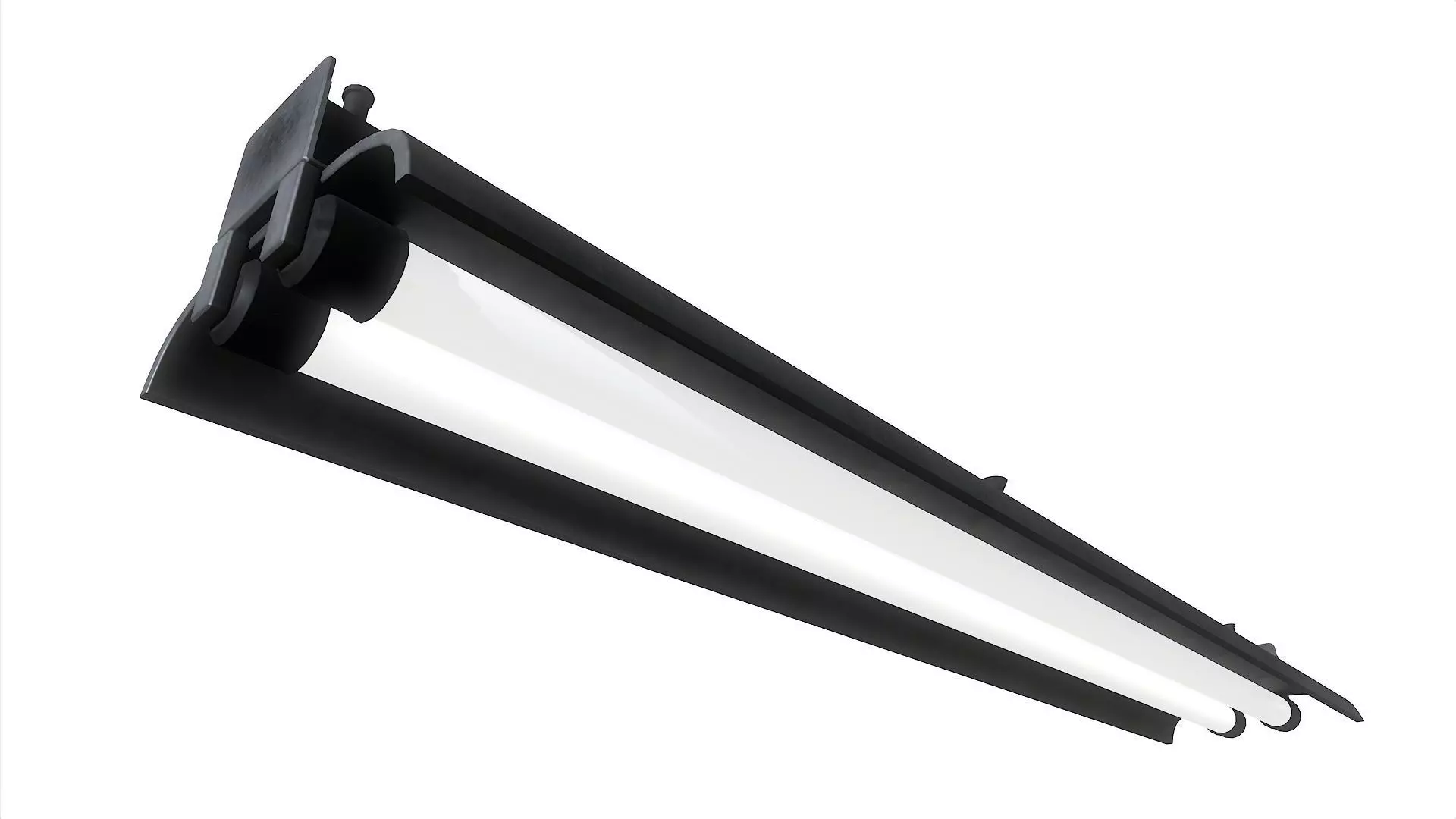 Fluorescent Lamp 07 Low-poly 3D model_0