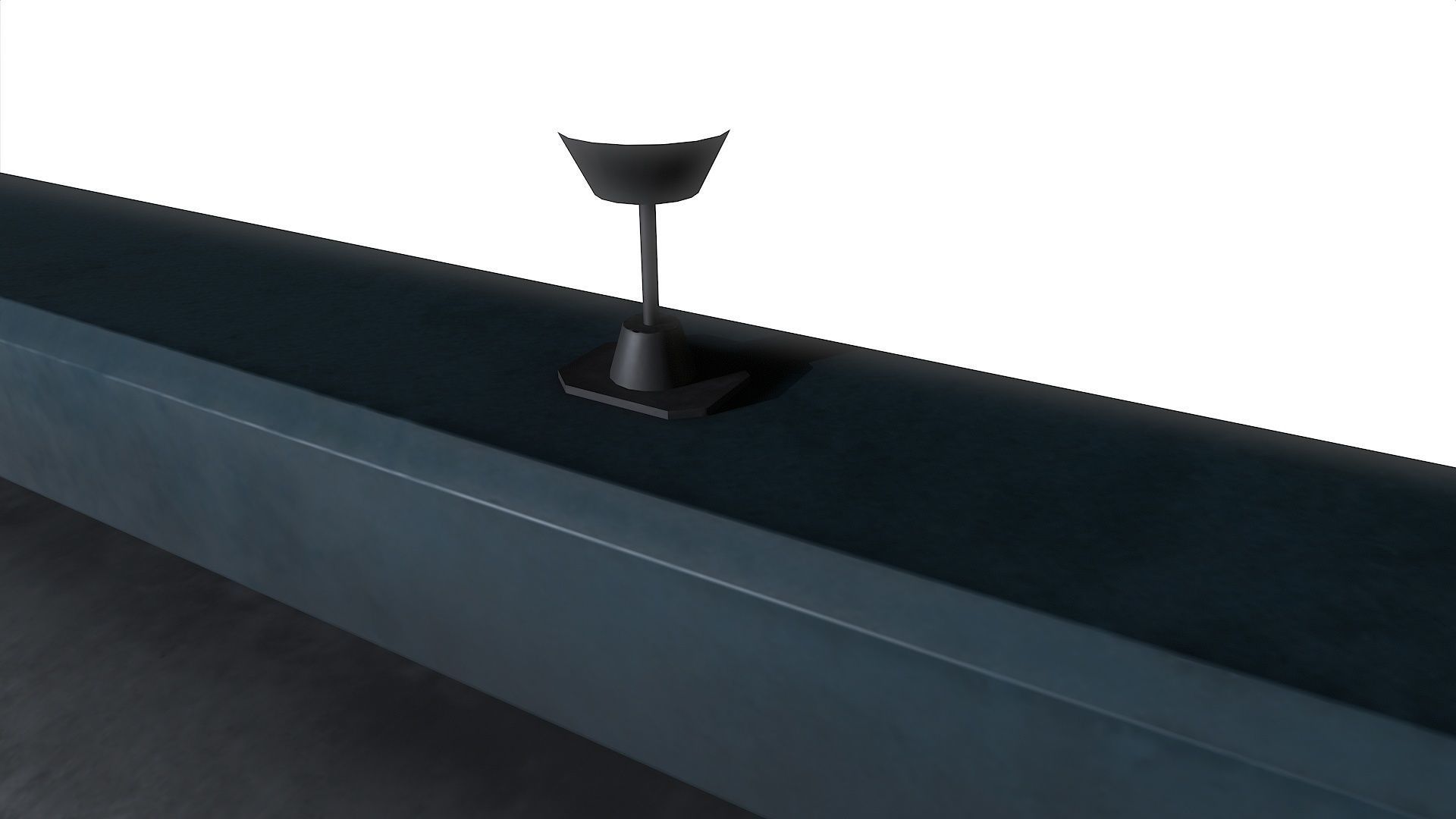 Fluorescent Lamp 07 Low-poly 3D model_9