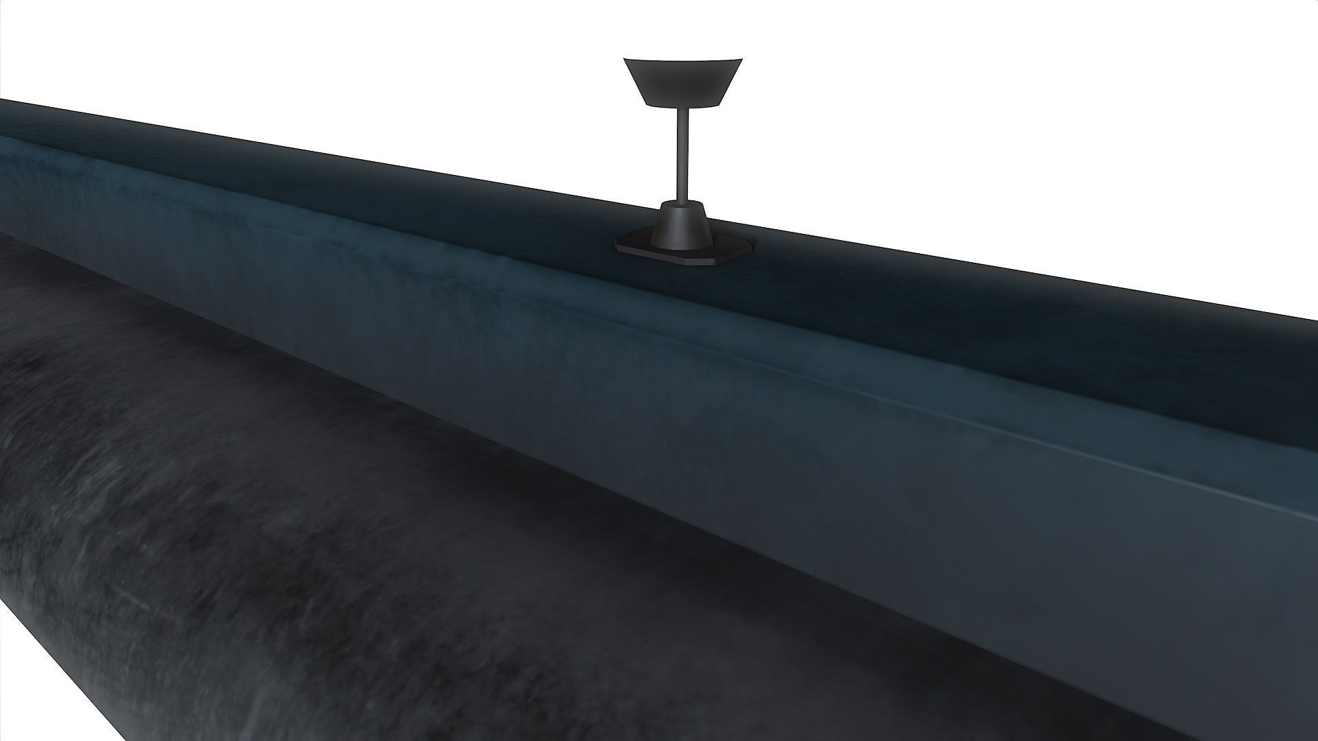 Fluorescent Lamp 07 Low-poly 3D model_7