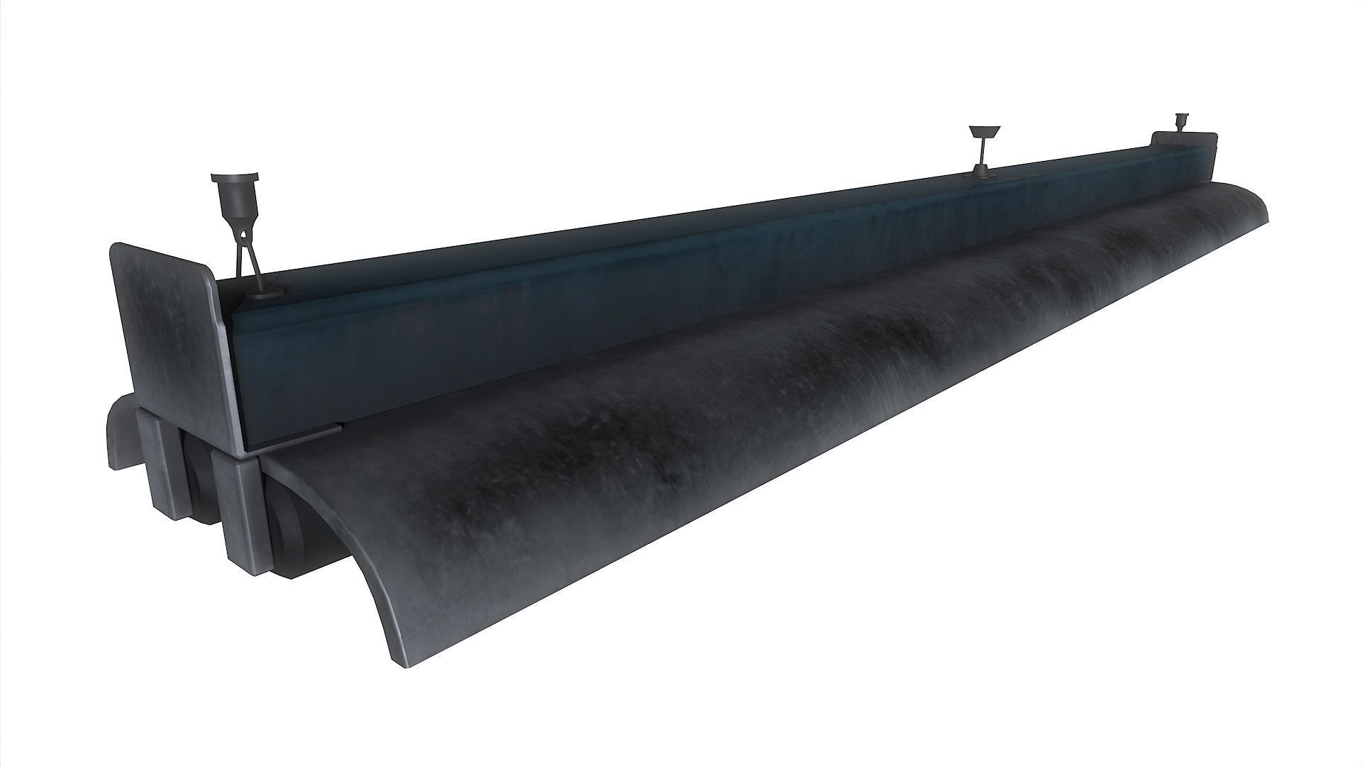 Fluorescent Lamp 07 Low-poly 3D model_3