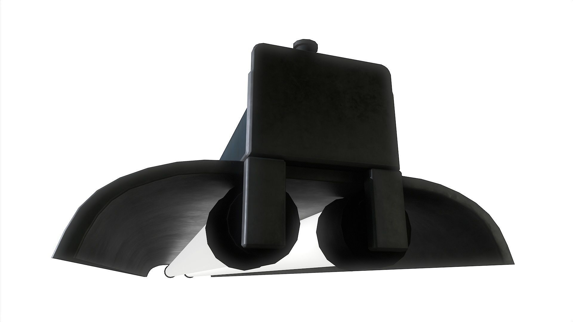 Fluorescent Lamp 07 Low-poly 3D model_10