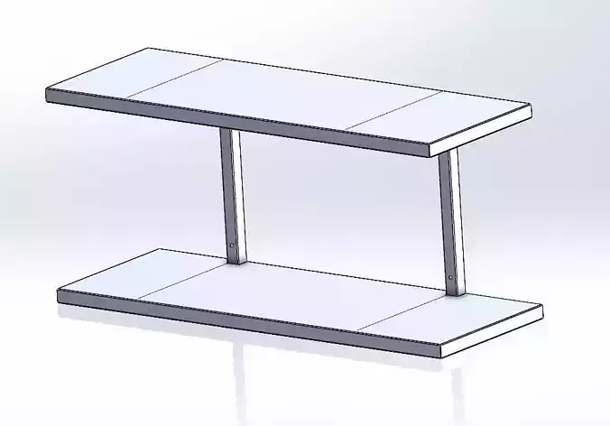 two-level stainless steel shelf