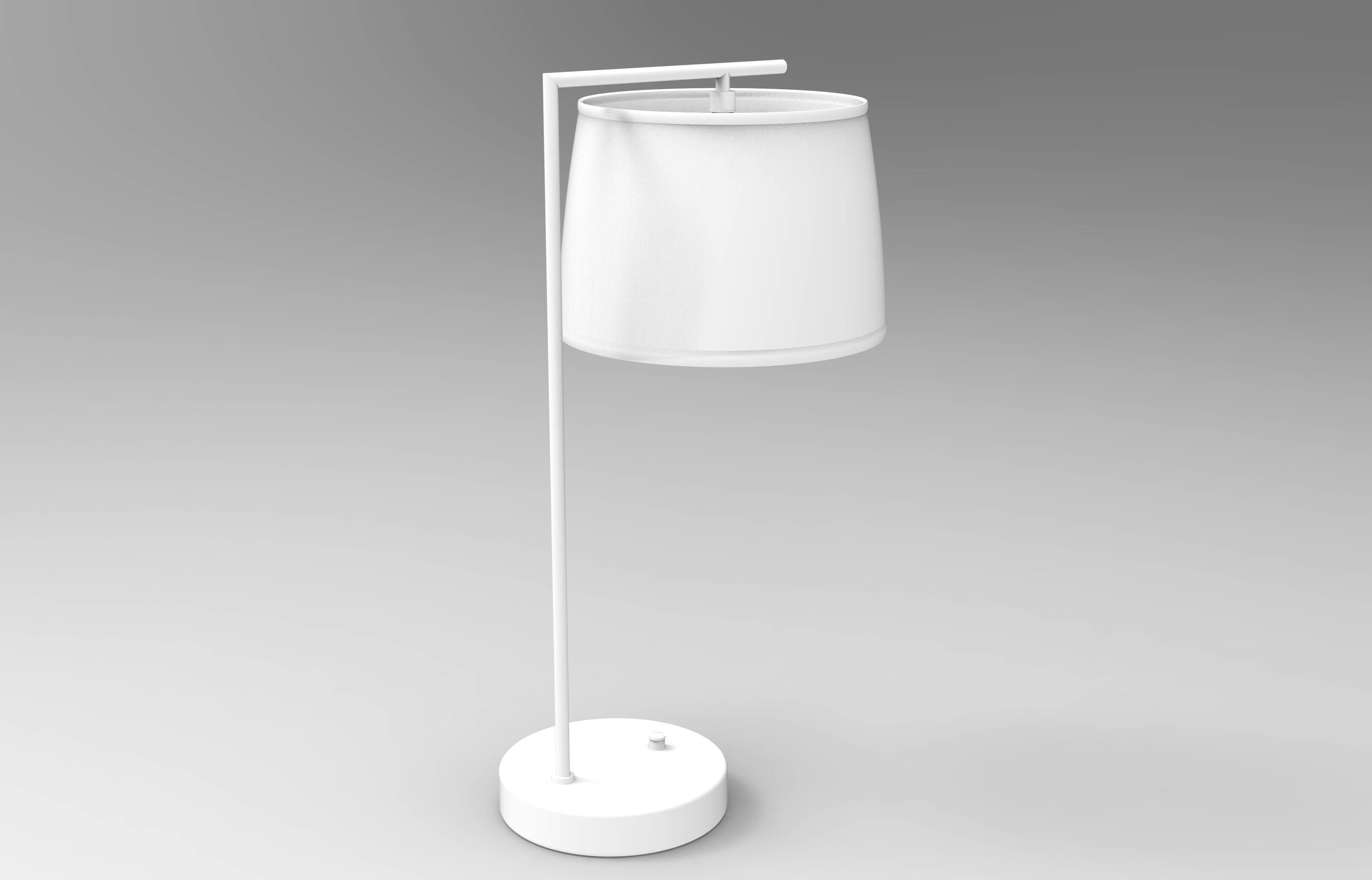 Bed Side Lamp 005 Low-poly 3D model_3