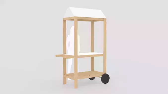 Vendor Cart 3D model