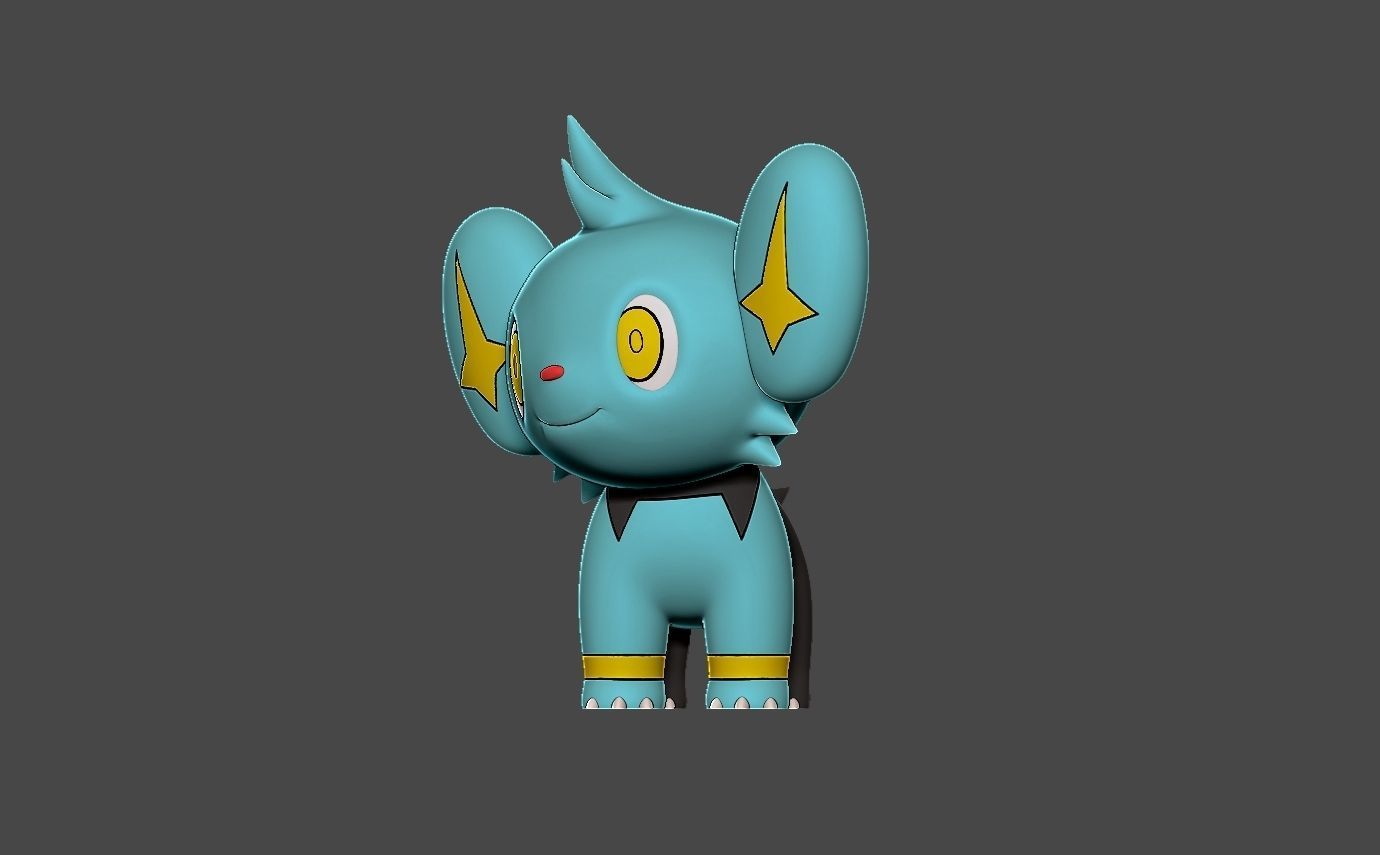 Pokemon shinx 3D print model_3