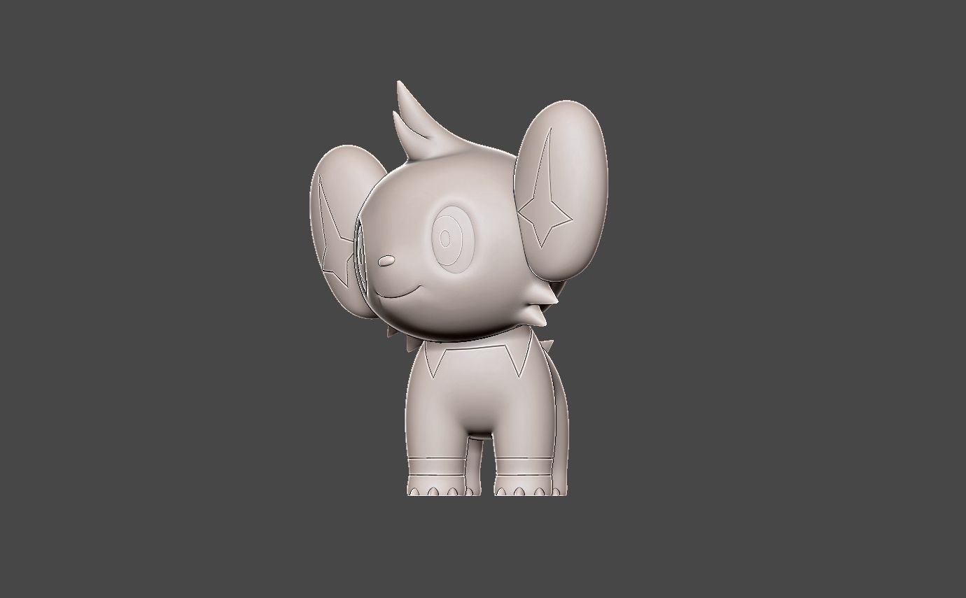 Pokemon shinx 3D print model_4