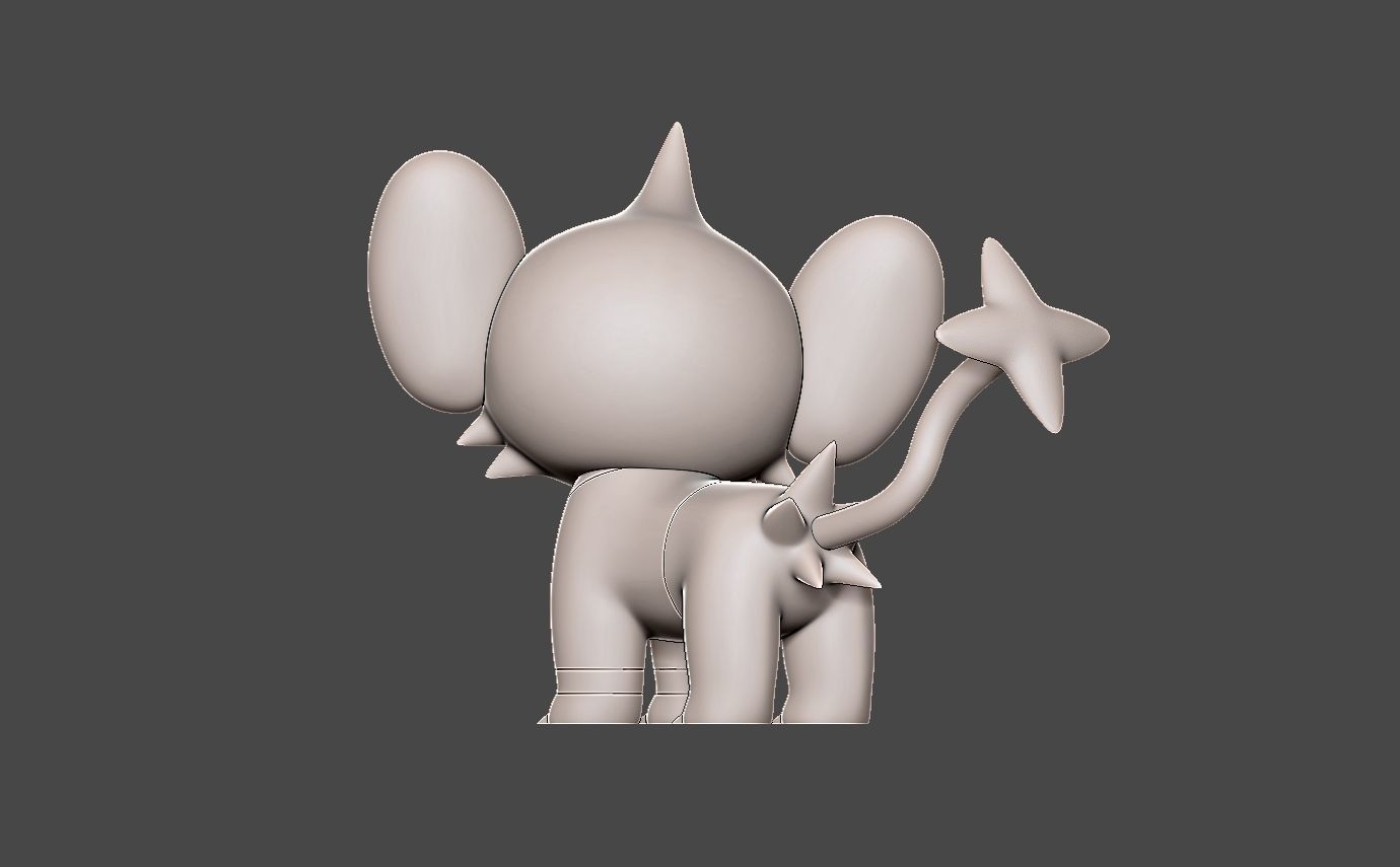 Pokemon shinx 3D print model_8