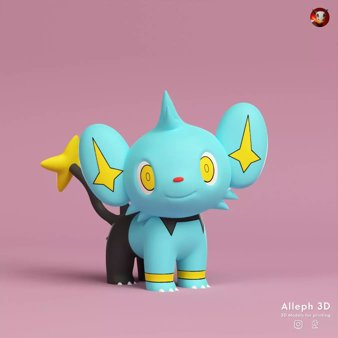 Pokemon shinx 3D print model_0