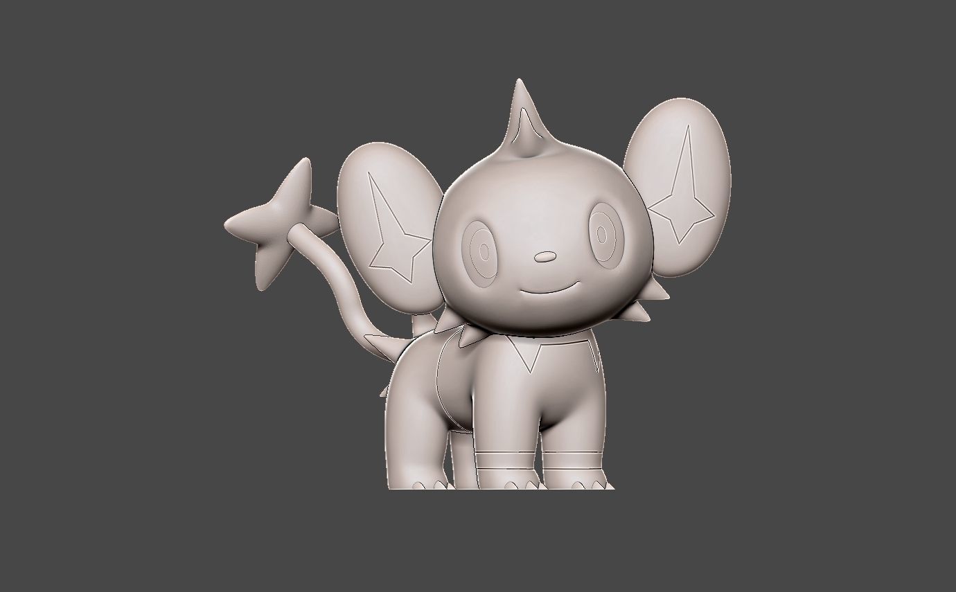 Pokemon shinx 3D print model_2