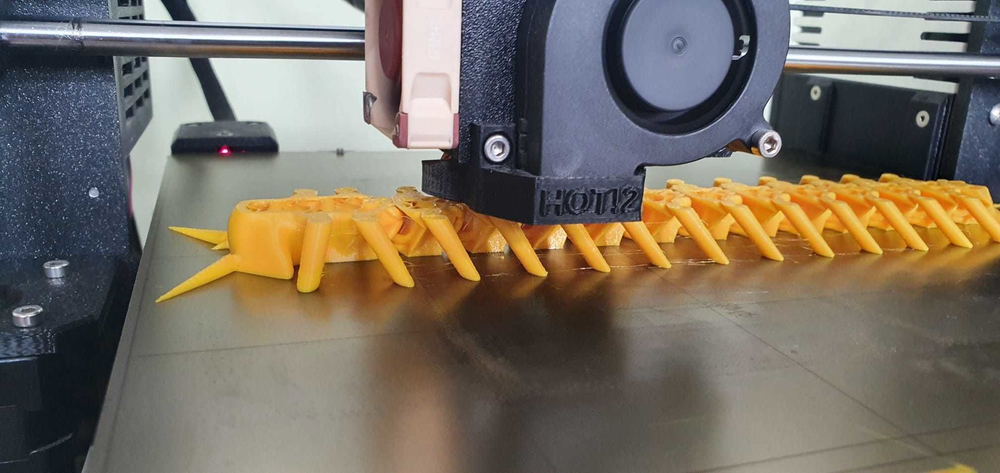 Articulated Centipede 3D print model_3