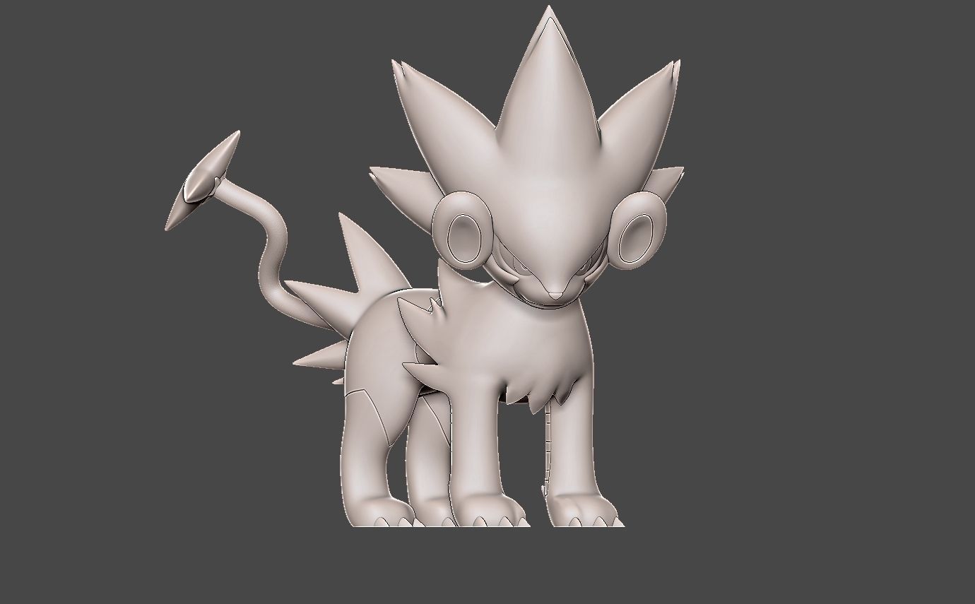 Pokemon luxray 3D print model_2