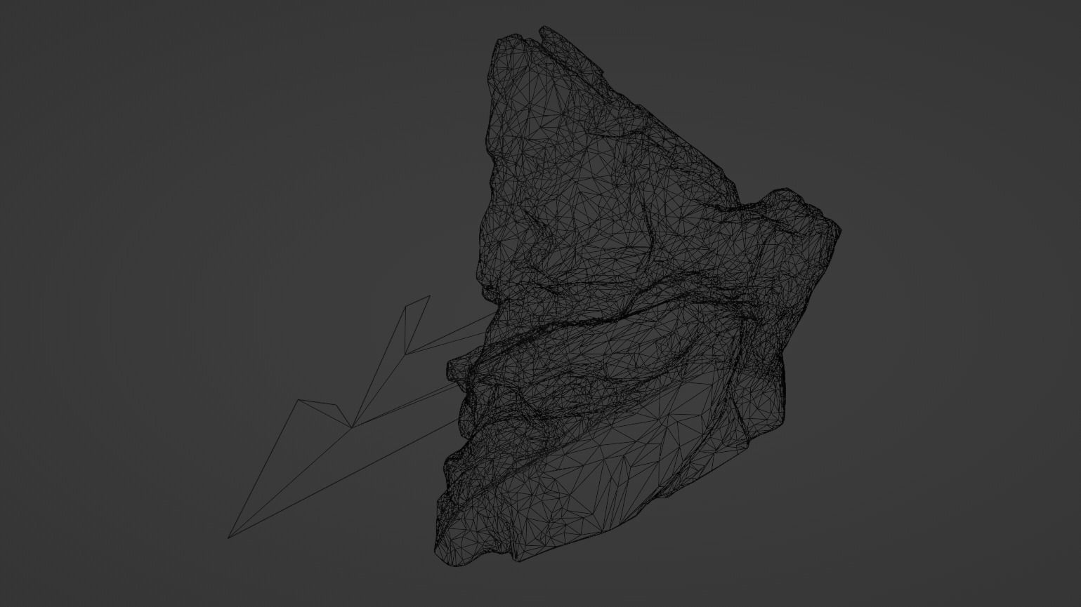 Delta facade logo signboard and decal Low-poly 3D model_16