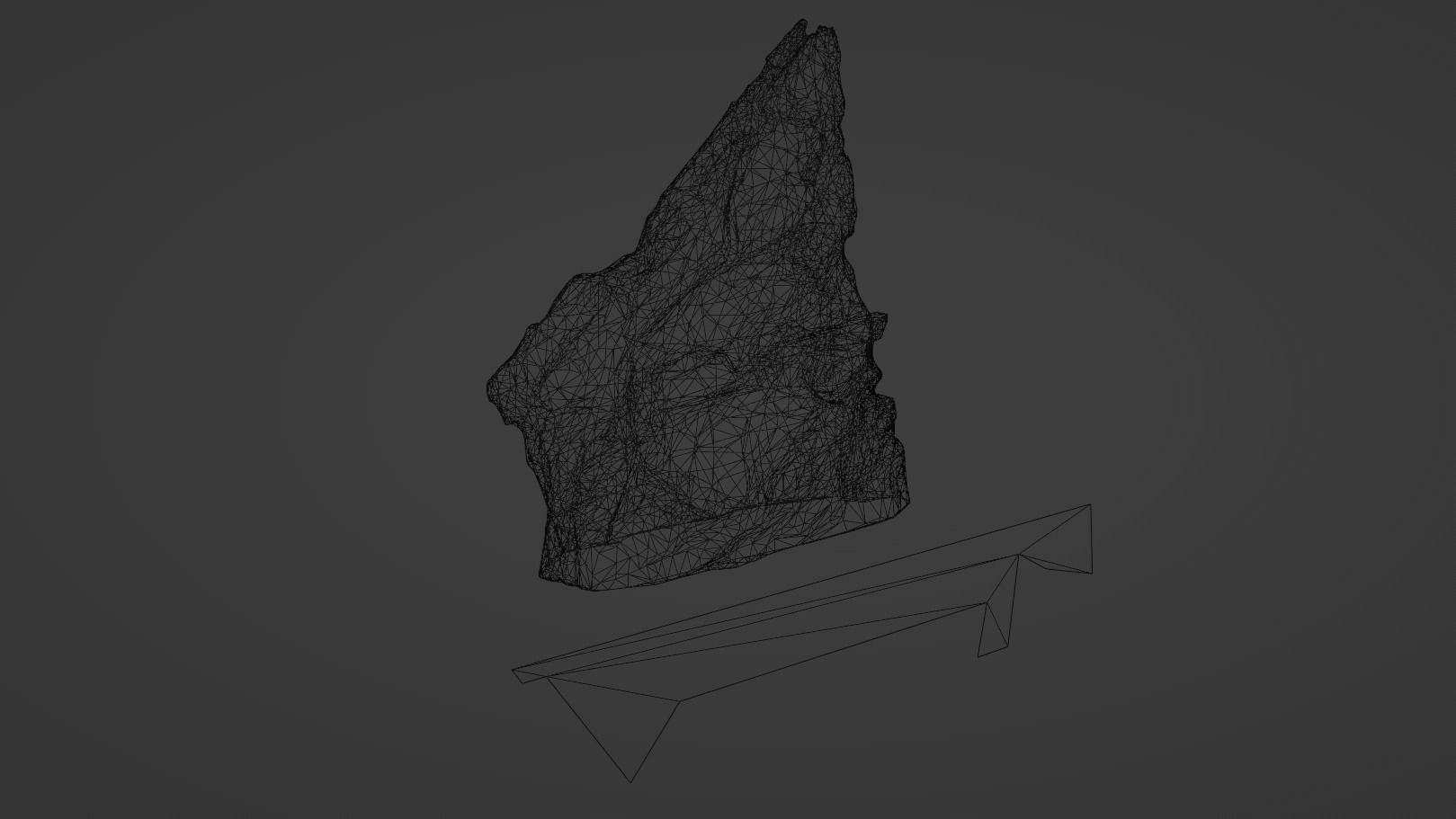 Delta facade logo signboard and decal Low-poly 3D model_14