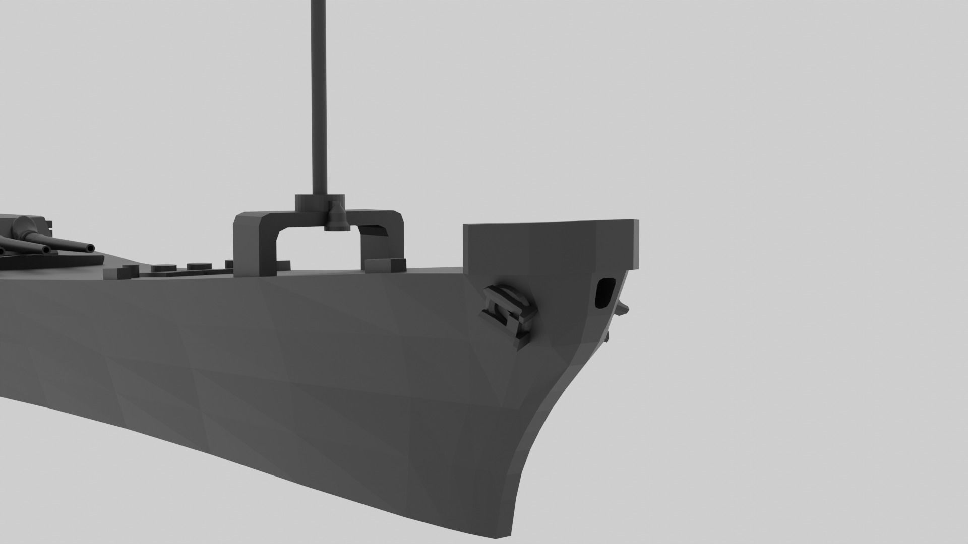 USS New Jersey - Model for small scale printing 3D print model_2