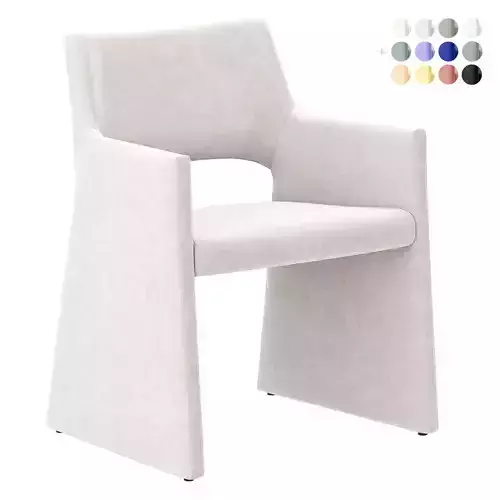 Foley Faux Mohair Dining Armchair CB2